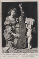 KG 11030
<br/>
Heilige Cecilia
<br/>
<em>Picart, Etienne (Le Romain) (1632-1721)</em>